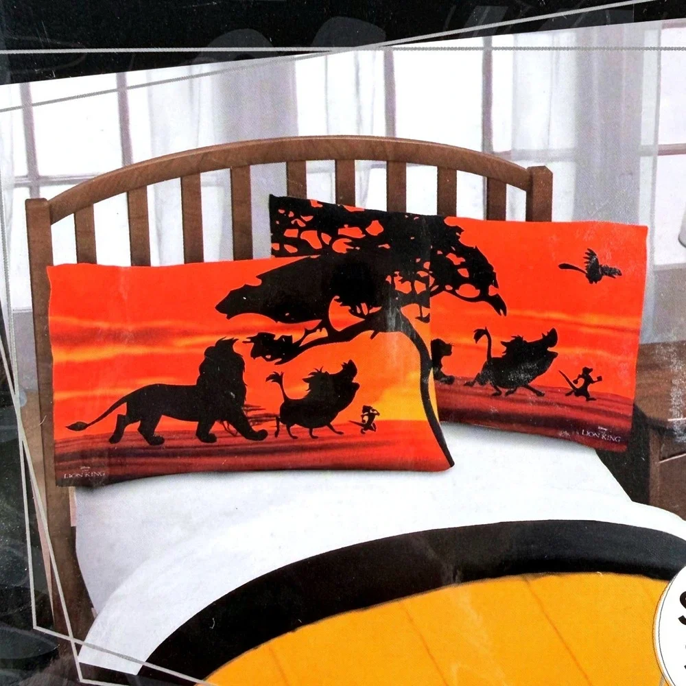 Disney Lion King 2 Pack Pillowcase‎ Set Simba Timon Pumbaa New Sealed Standard